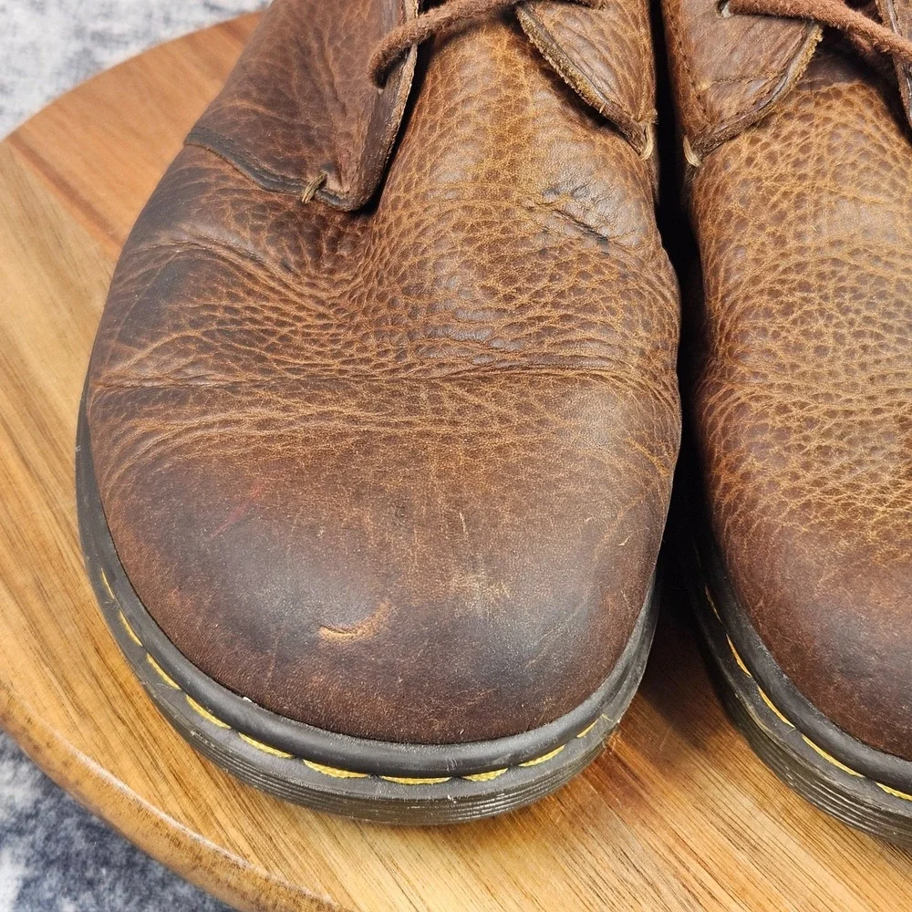 Dr Martens Boots Mens 12 Brown Leather Ember Chukka Ankle Lace Up Casual Shoes